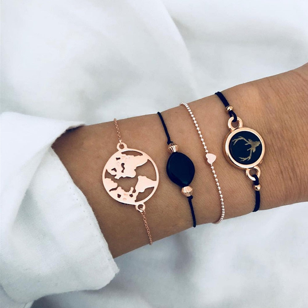 Beachy Chain Bracelet Sets