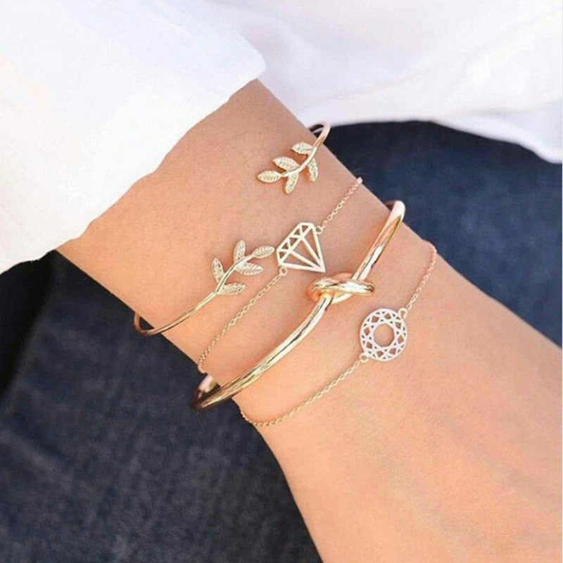 Beachy Chain Bracelet Sets
