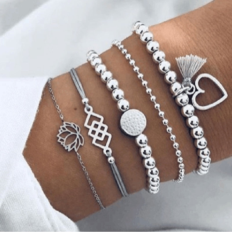 Beachy Chain Bracelet Sets
