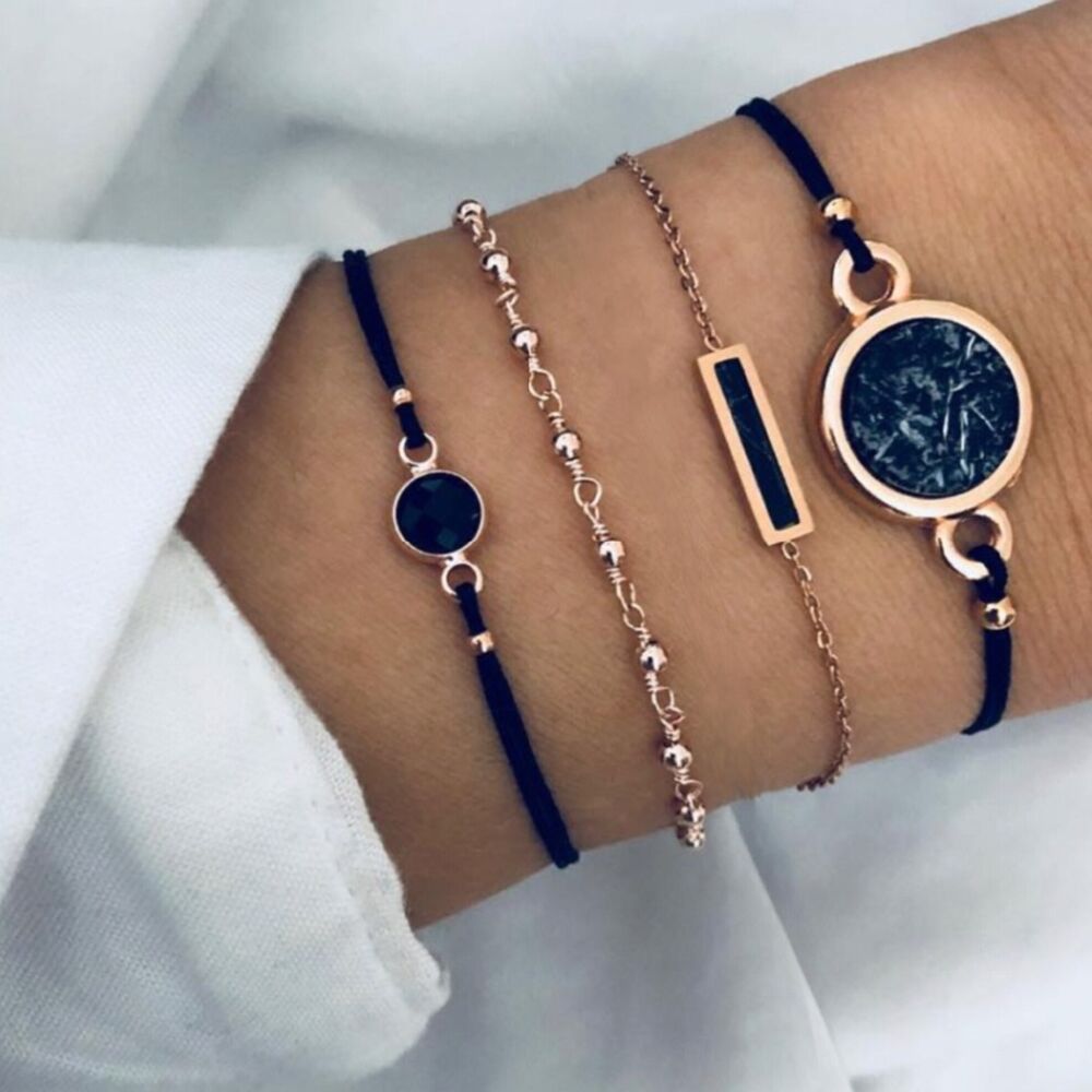 Beachy Chain Bracelet Sets