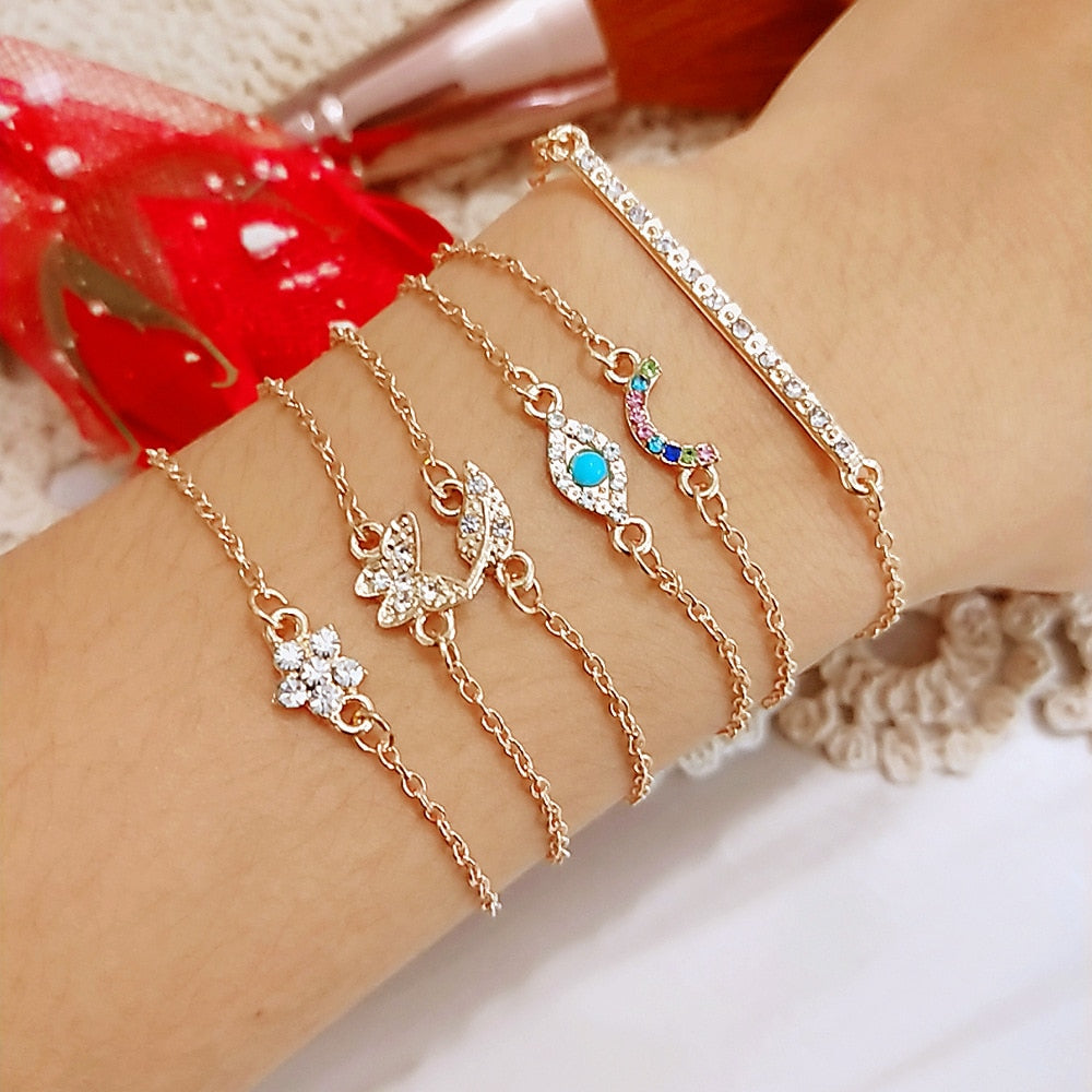 Beachy Chain Bracelet Sets