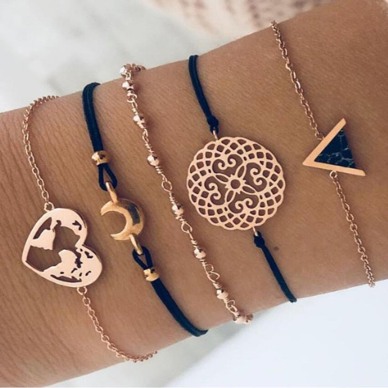Beachy Chain Bracelet Sets