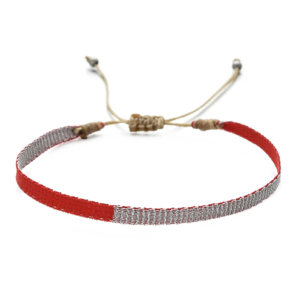 Lilly Woven Rope String Friendship Bracelets