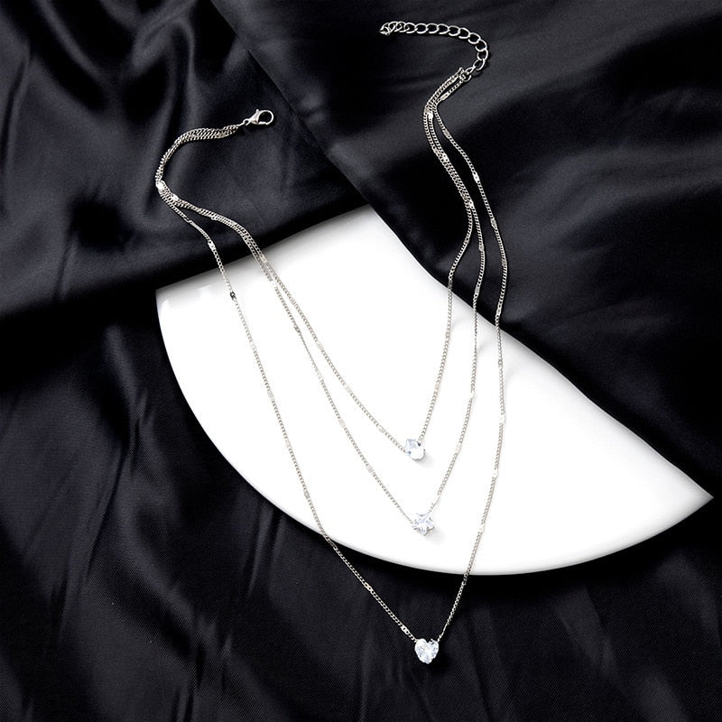 Layered Pendant Necklace Sets