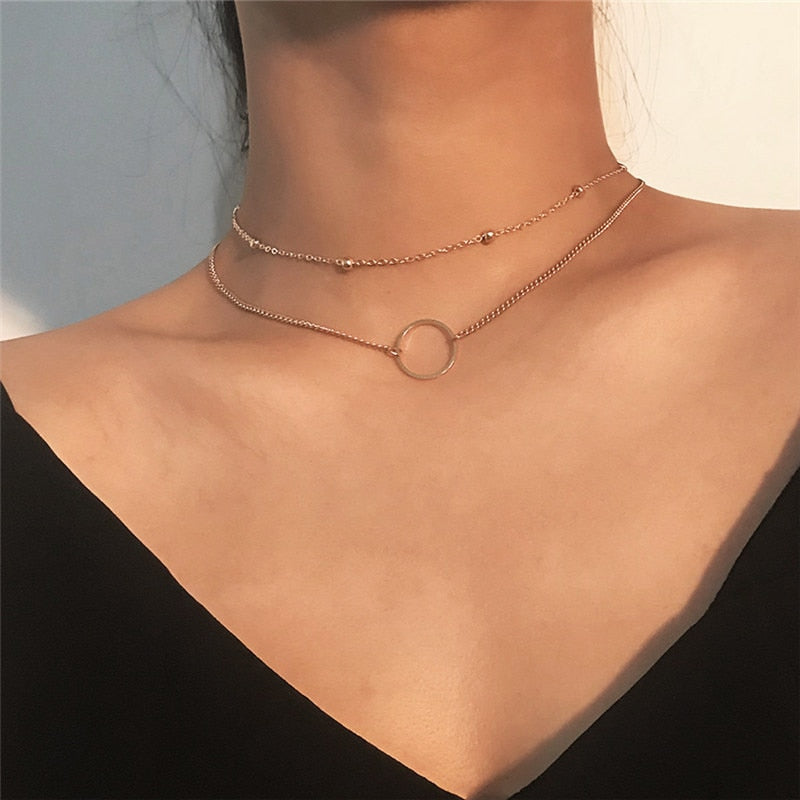 Layered Pendant Necklace Sets