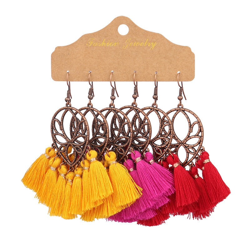 Bryn Feather Flower Earring Sets