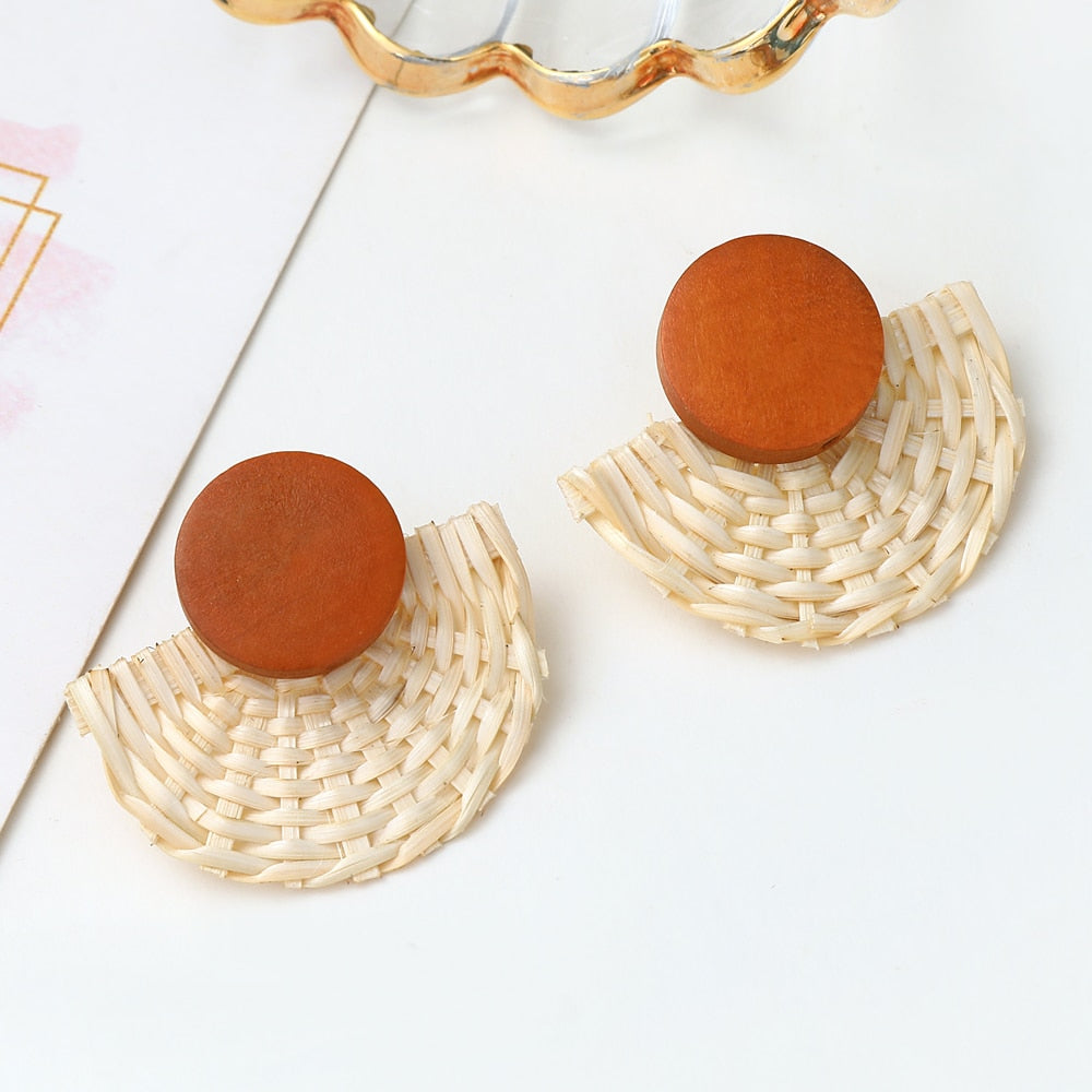 Variety Rattan Earring Sets
