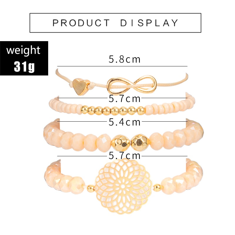 Claire Adjustable Beaded Bracelet Sets