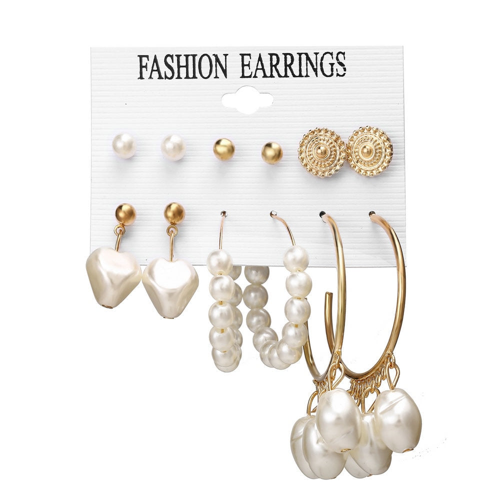 Gora Boho Tassel Pearl Earrings