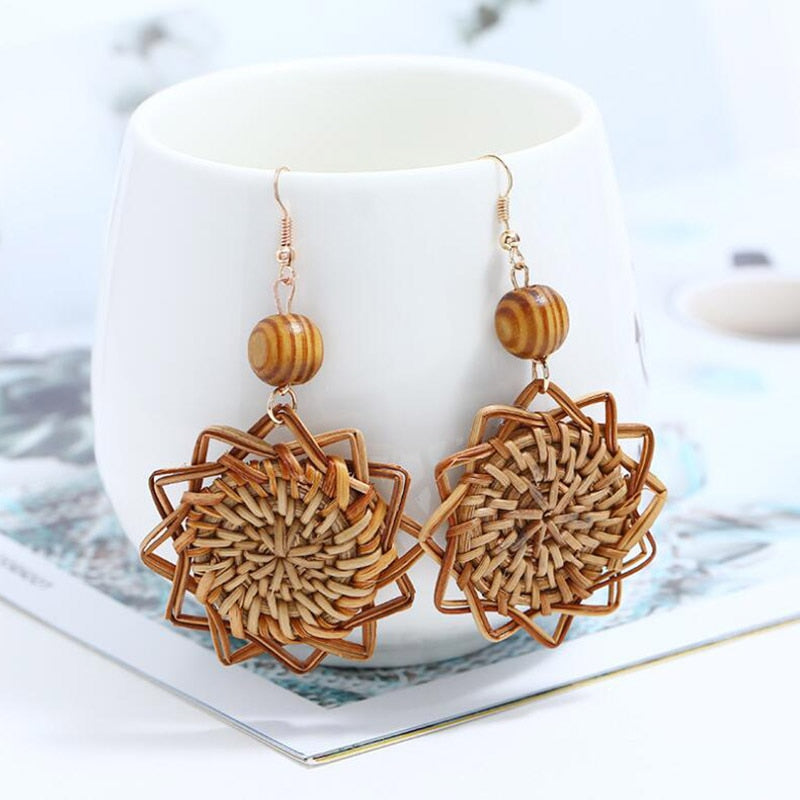 Rattan Earring Sets