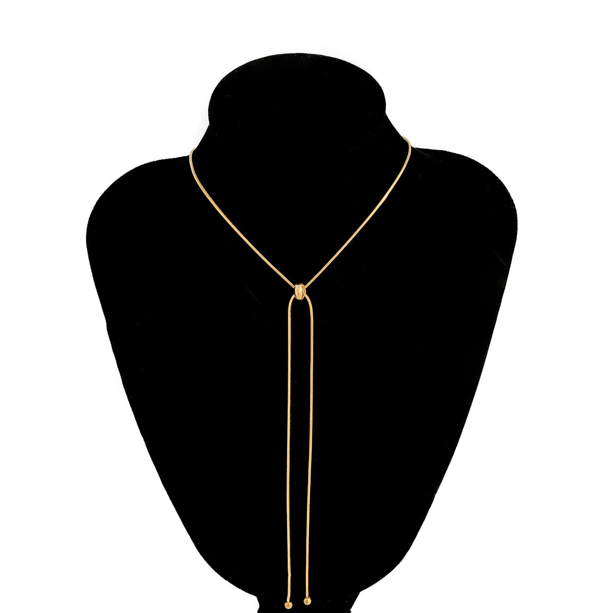 Debra Chain Choker Ball Pendant Necklace