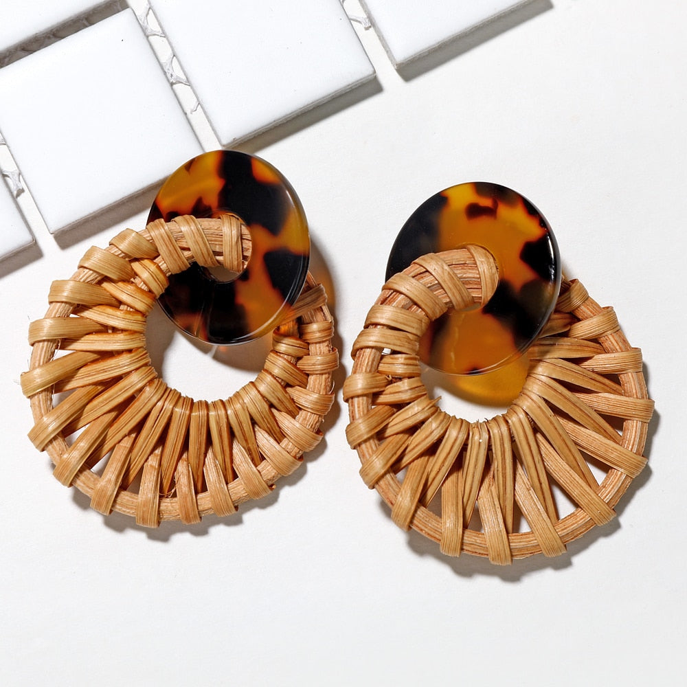 Rattan Earring Sets