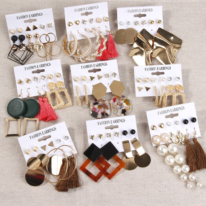 Gora Boho Tassel Pearl Earrings