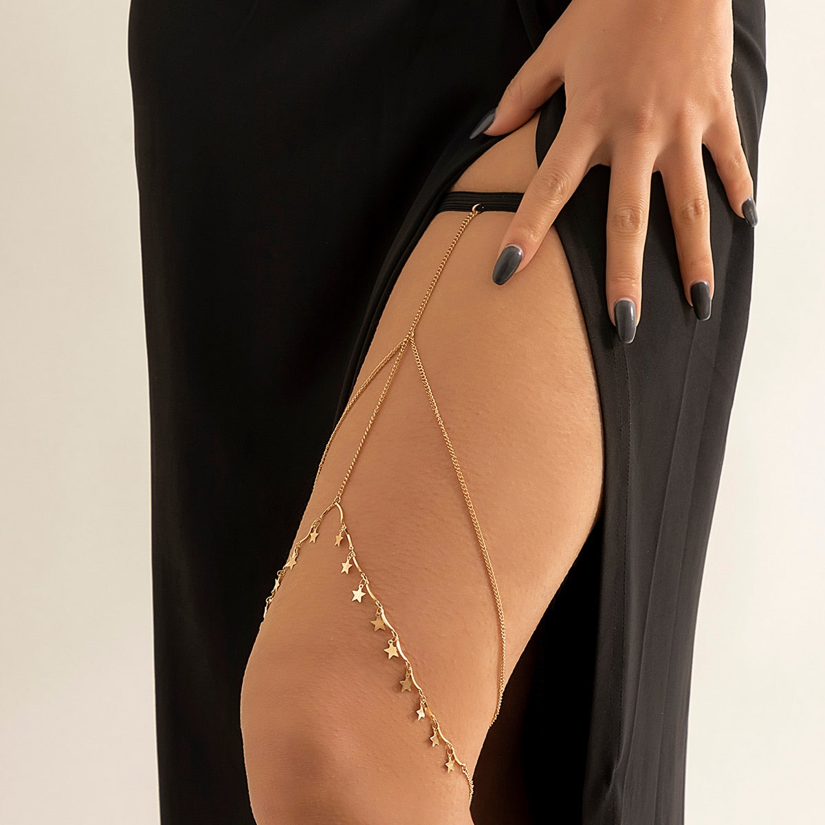 Bohemian Elastic and Adjustable Leg Chain