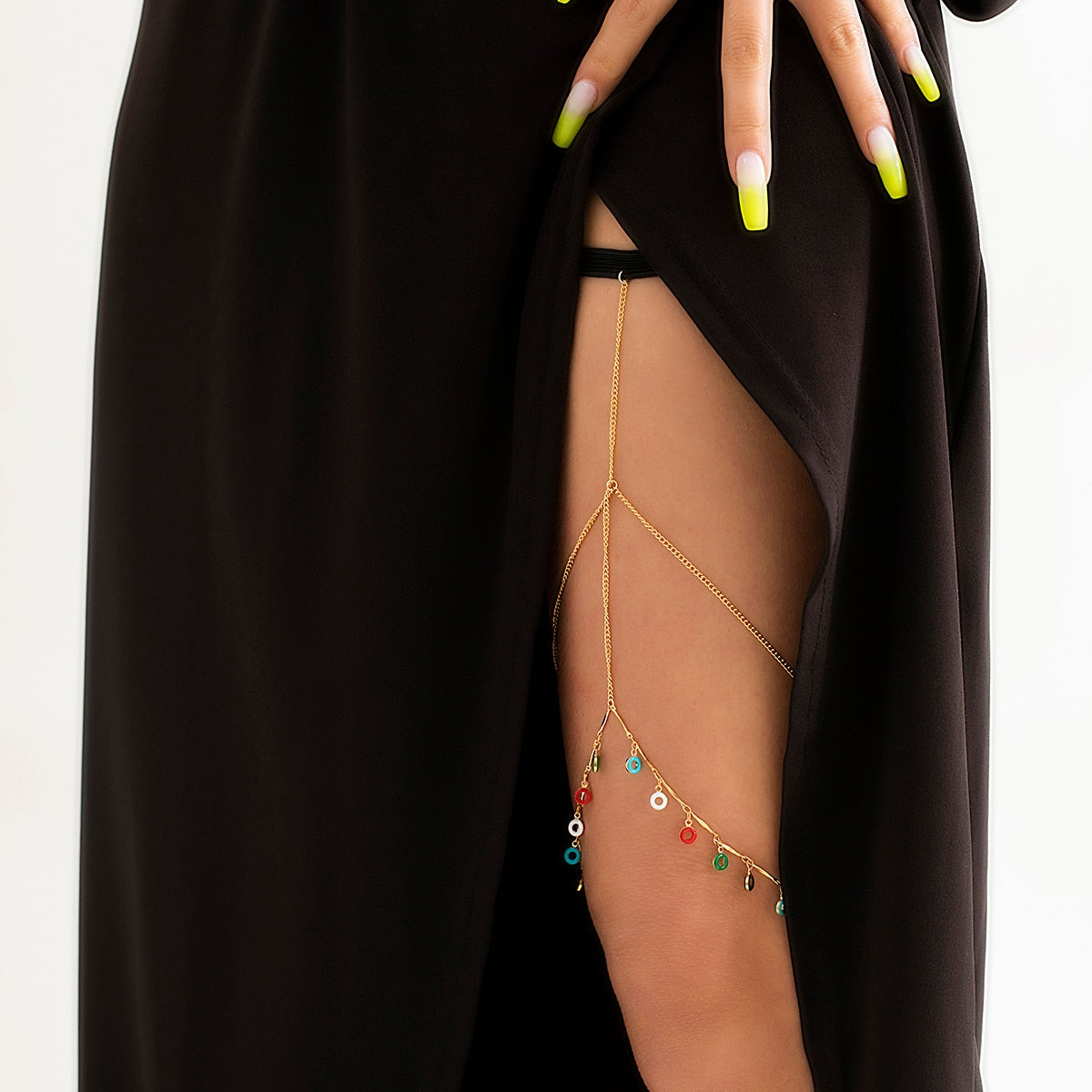 Bohemian Elastic and Adjustable Leg Chain