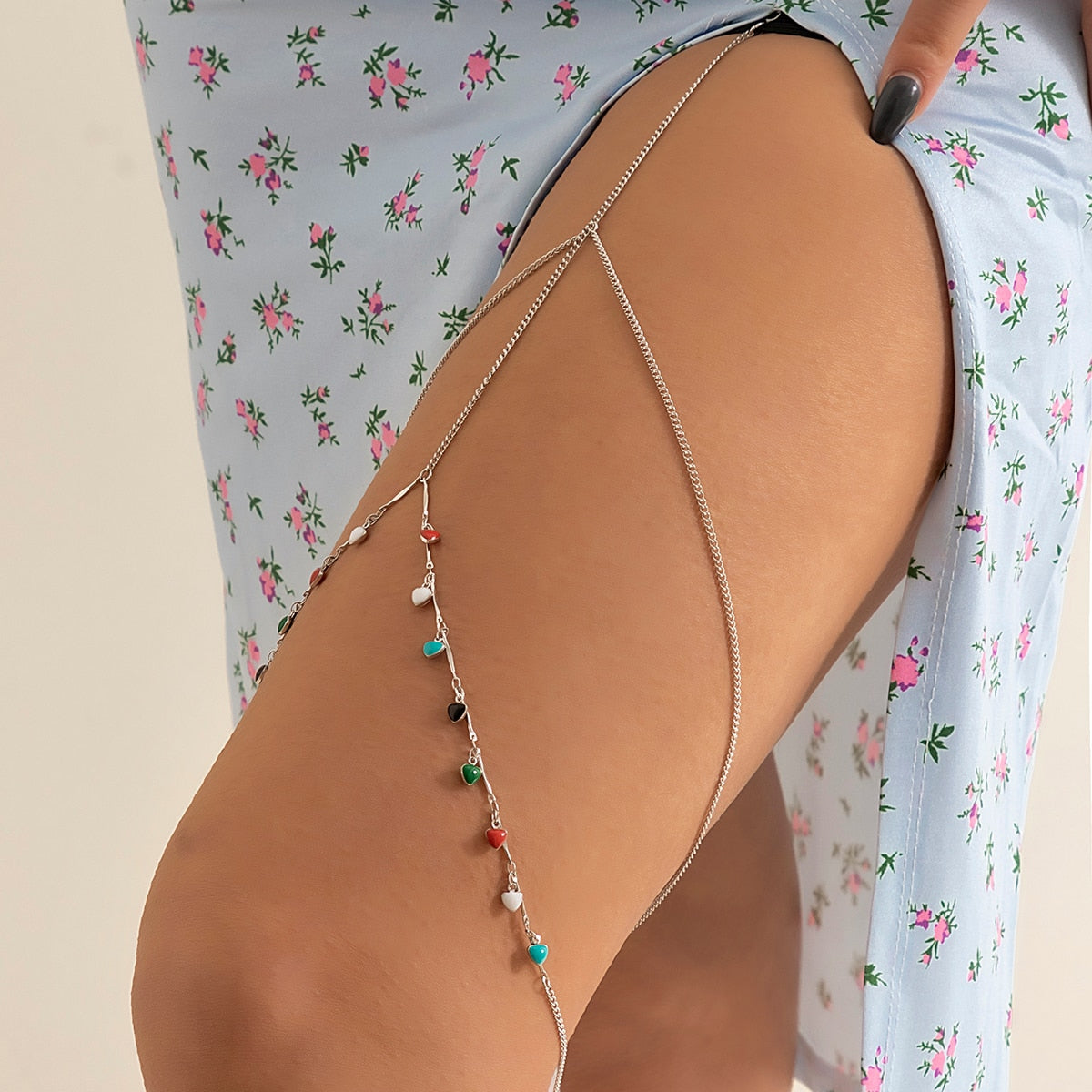 Bohemian Elastic and Adjustable Leg Chain