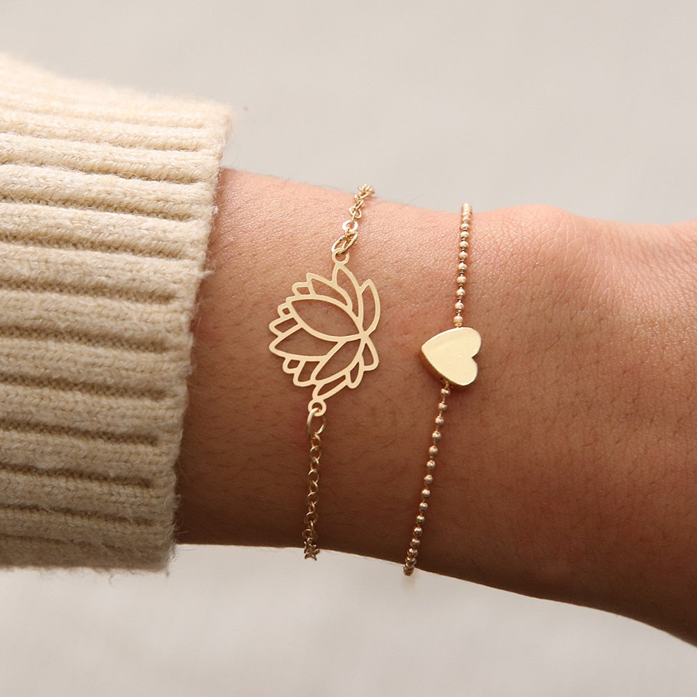 Beachy Chain Bracelet Sets