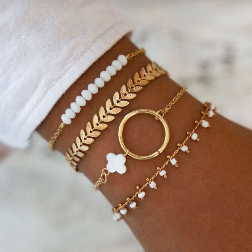 Beachy Chain Bracelet Sets
