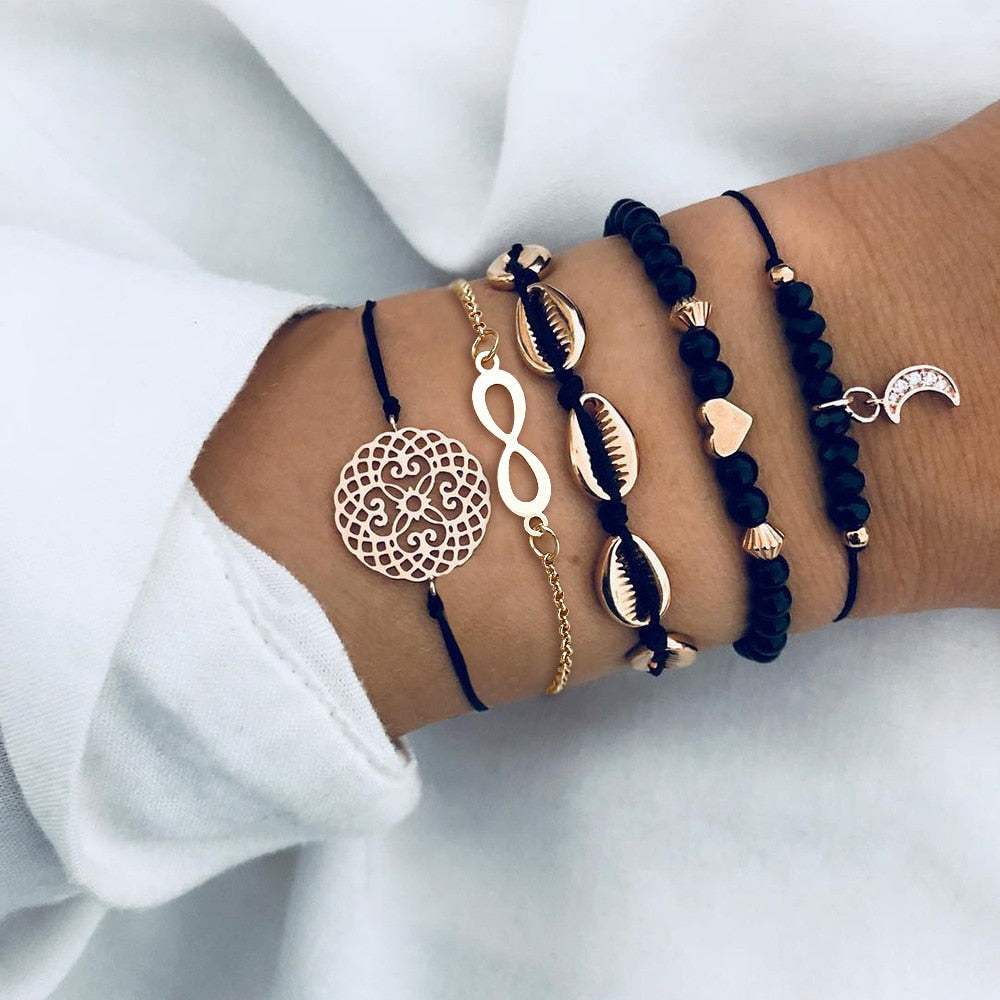 Beachy Chain Bracelet Sets
