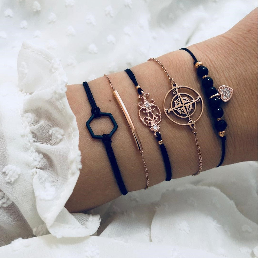 Beachy Chain Bracelet Sets