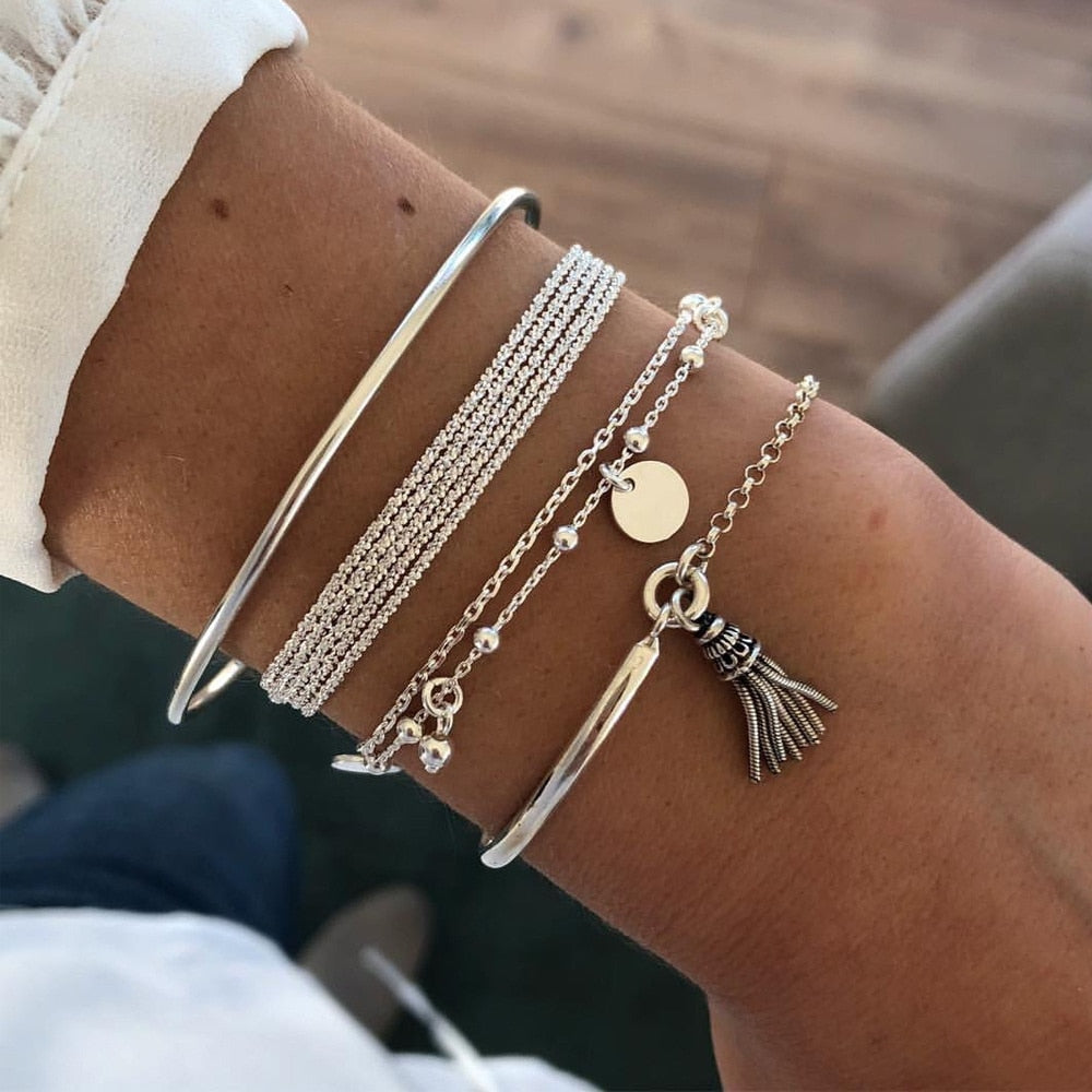 Chunky Charm Bangles