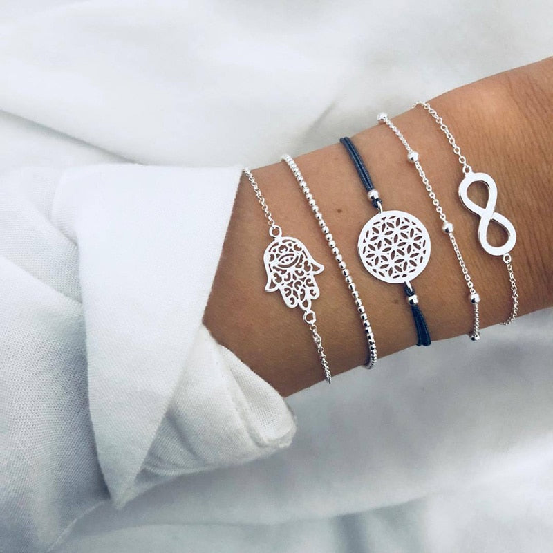 Beachy Chain Bracelet Sets