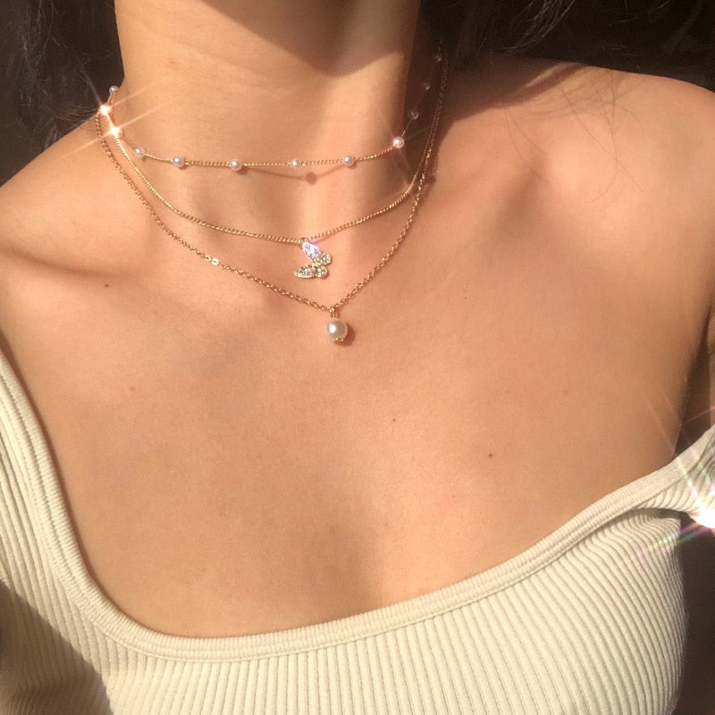Layered Pendant Necklace Sets