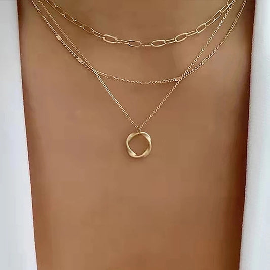 Layered Pendant Necklace Sets
