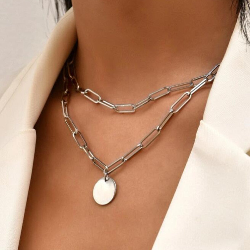 Layered Pendant Necklace Sets