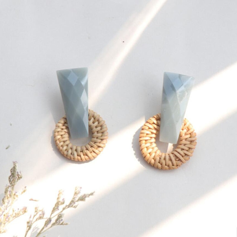 Variety Rattan Earring Sets