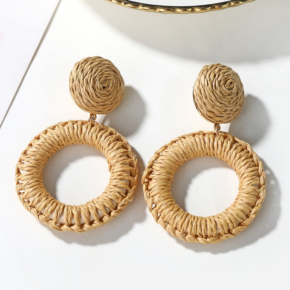 Variety Rattan Earring Sets
