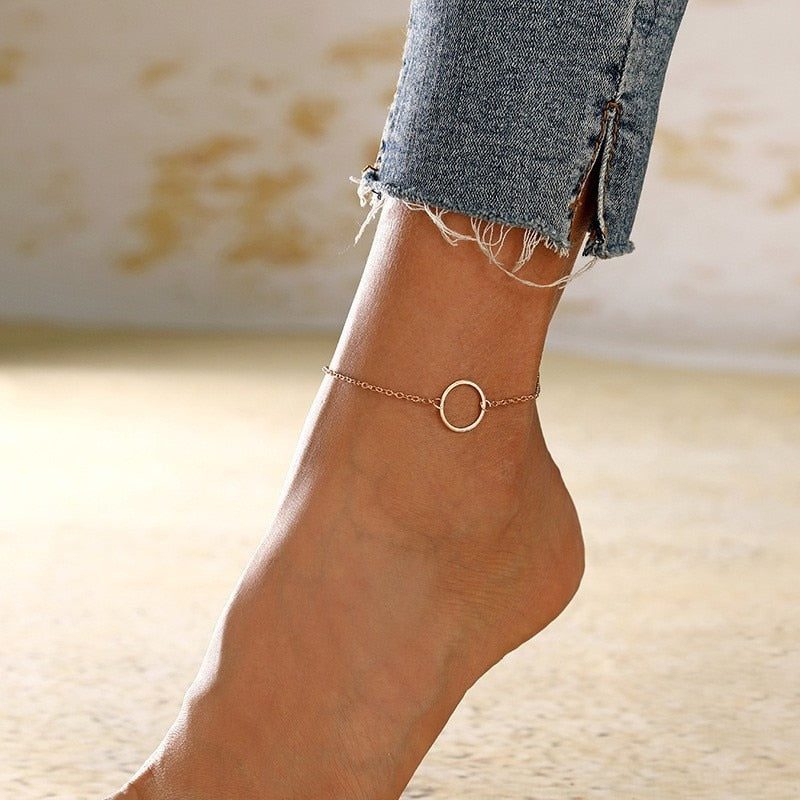 Trendy Circle Anklet
