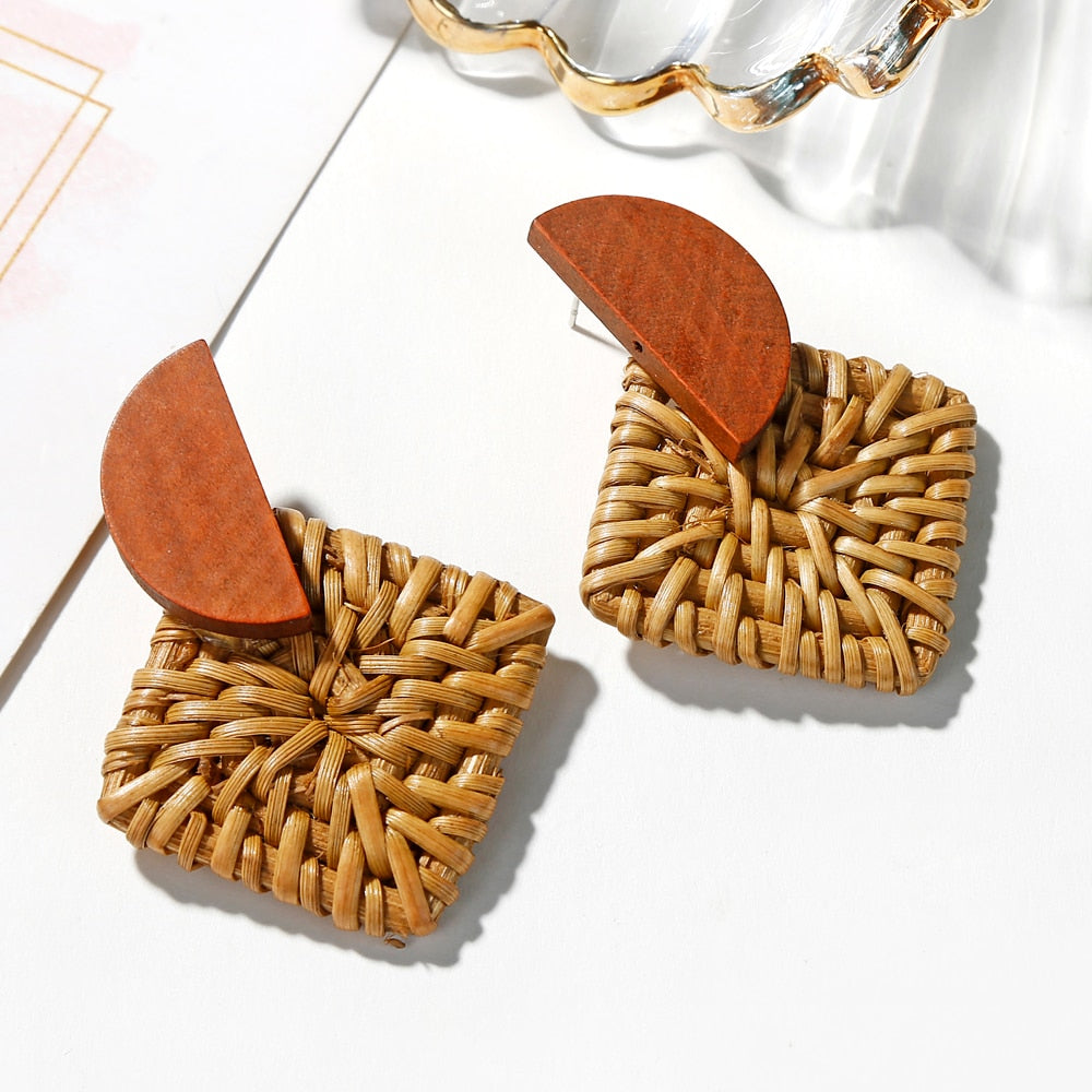 Rattan Earring Sets
