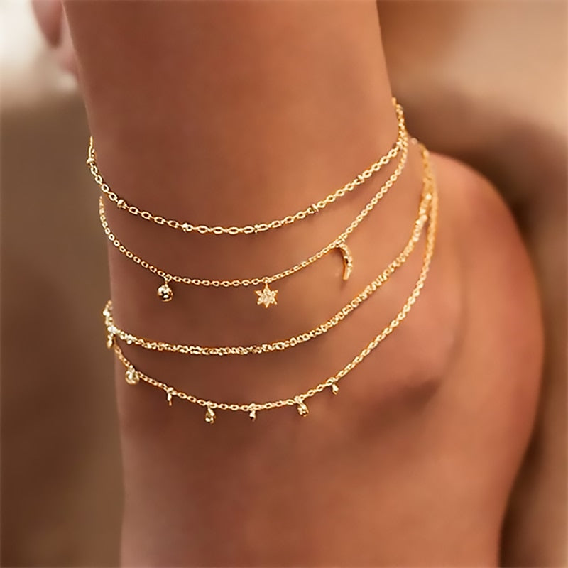 Bohemia Chain Anklet Sets