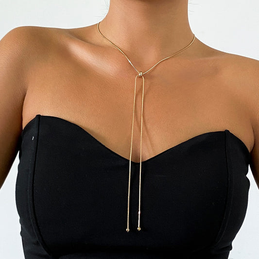 Hailey Chain Ball Pendant Necklace