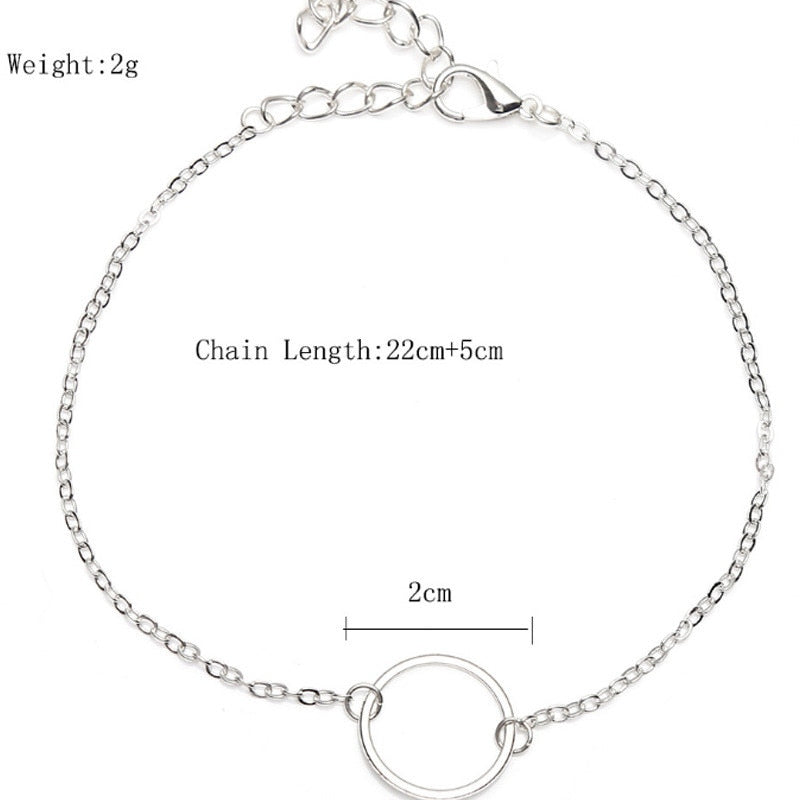 Trendy Circle Anklet