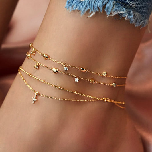 Bohemia Chain Anklet Sets