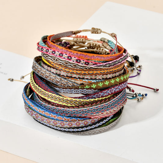 Lilly Woven Rope String Friendship Bracelets