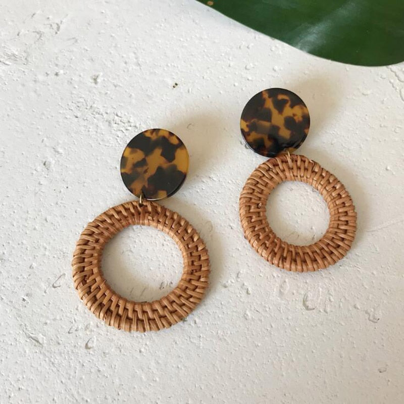 Rattan Earring Sets
