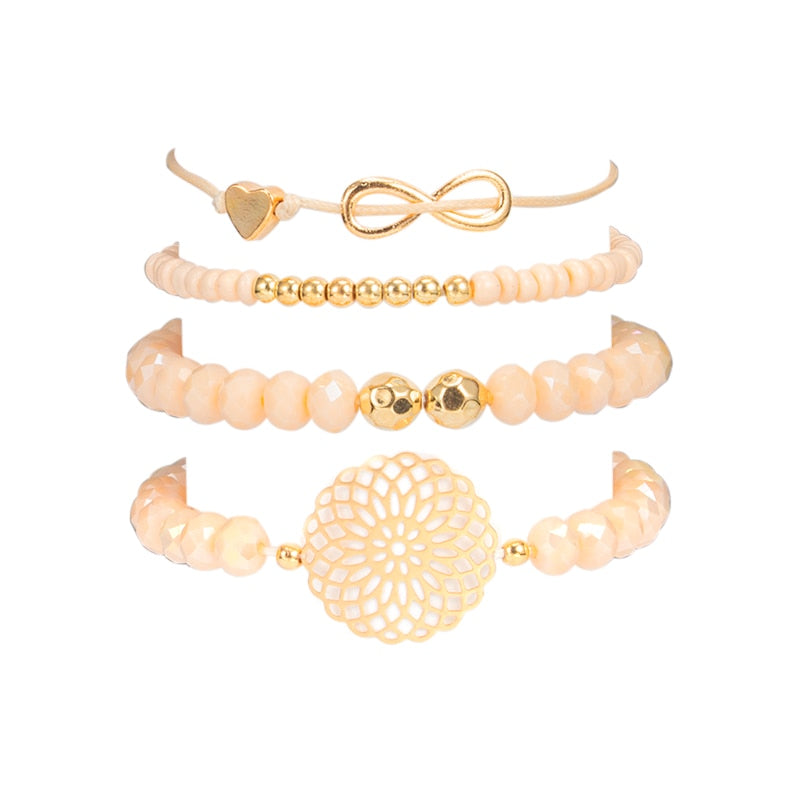 Claire Adjustable  Beaded Bracelet Sets