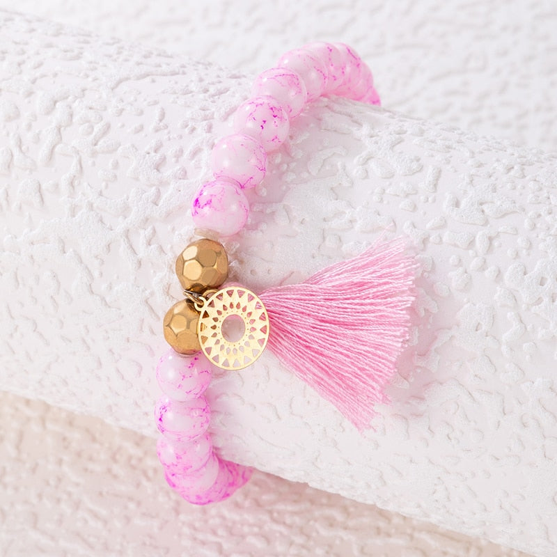 Claire Adjustable  Beaded Bracelet Sets