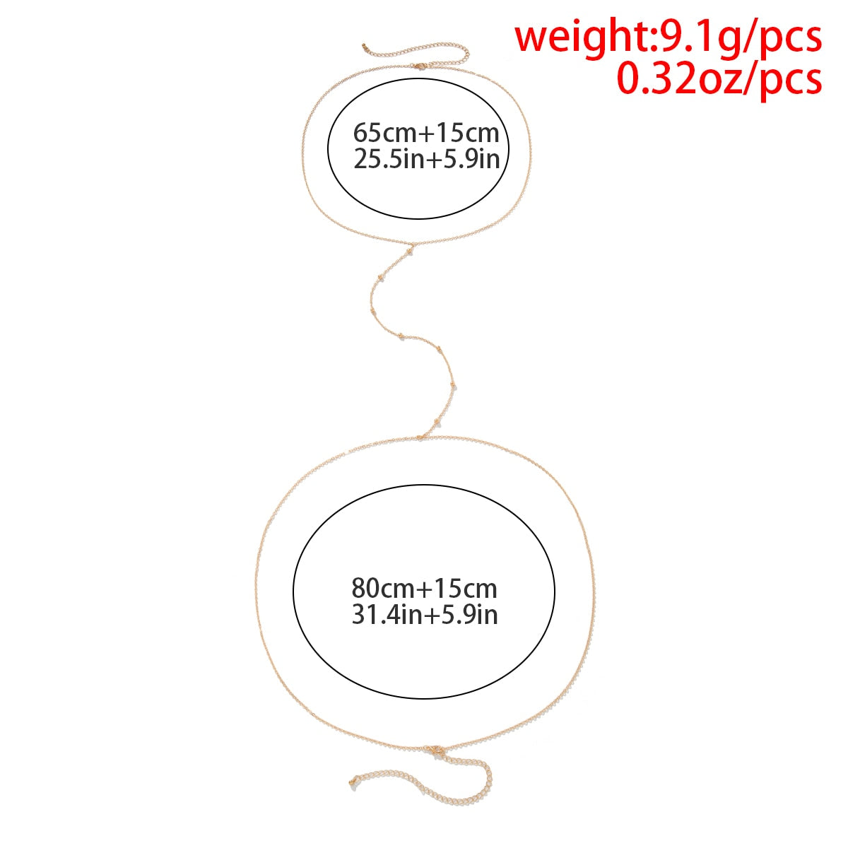 Stunner Chest to Belly Body Chain Sets